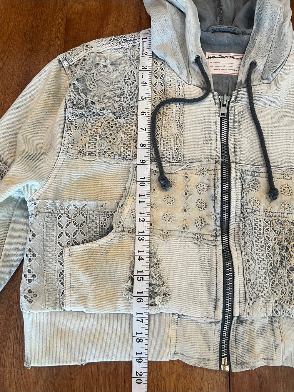 We The Free Mazzie Denim Bomber Jacket - Picture 10 of 16